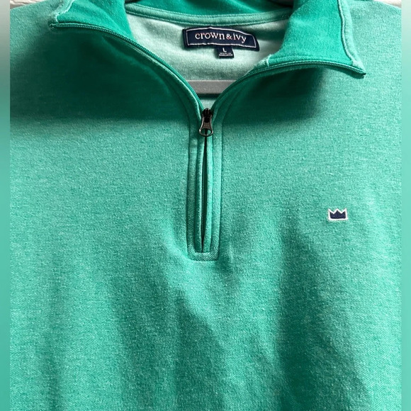 Crown & Ivy 1/4 Zip Men’s Large - Picture 2 of 5